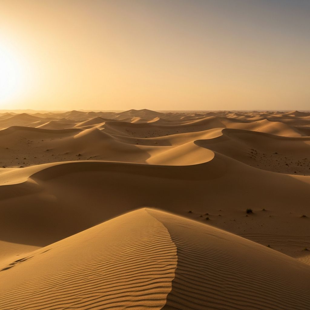 Luxury desert landscape